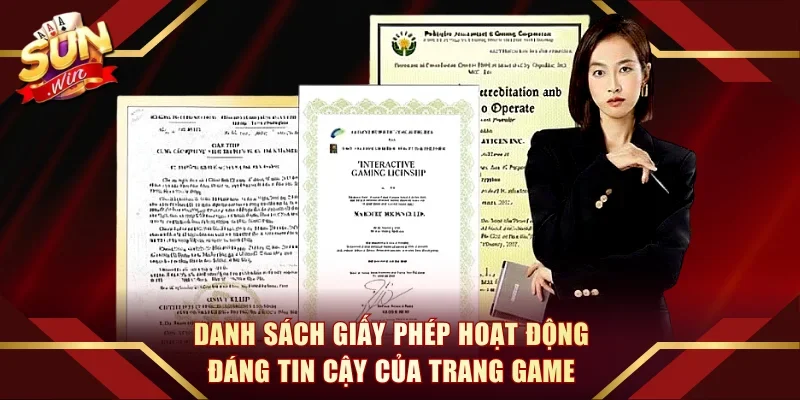 Danh sách các giấy phép hoạt động đáng tin cậy của trang game