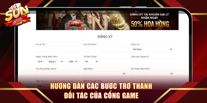 Hướng dẫn các bước trở thành đối tác của cổng game